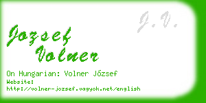 jozsef volner business card